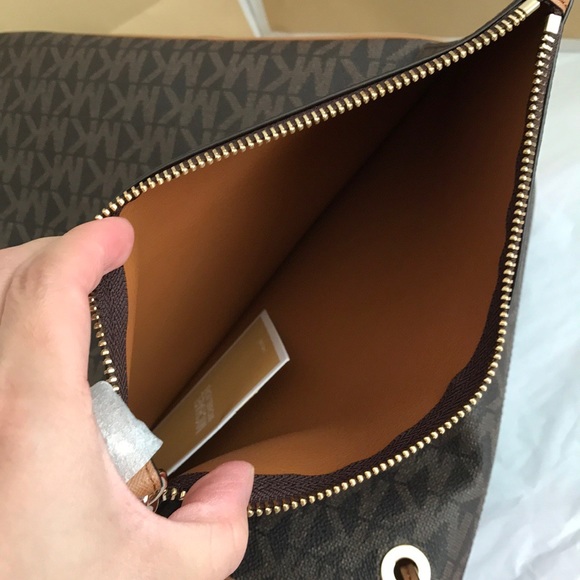 ❤️🌷mk tote/drawstring/large/shoulder bag/brown l - Picture 6 of 8